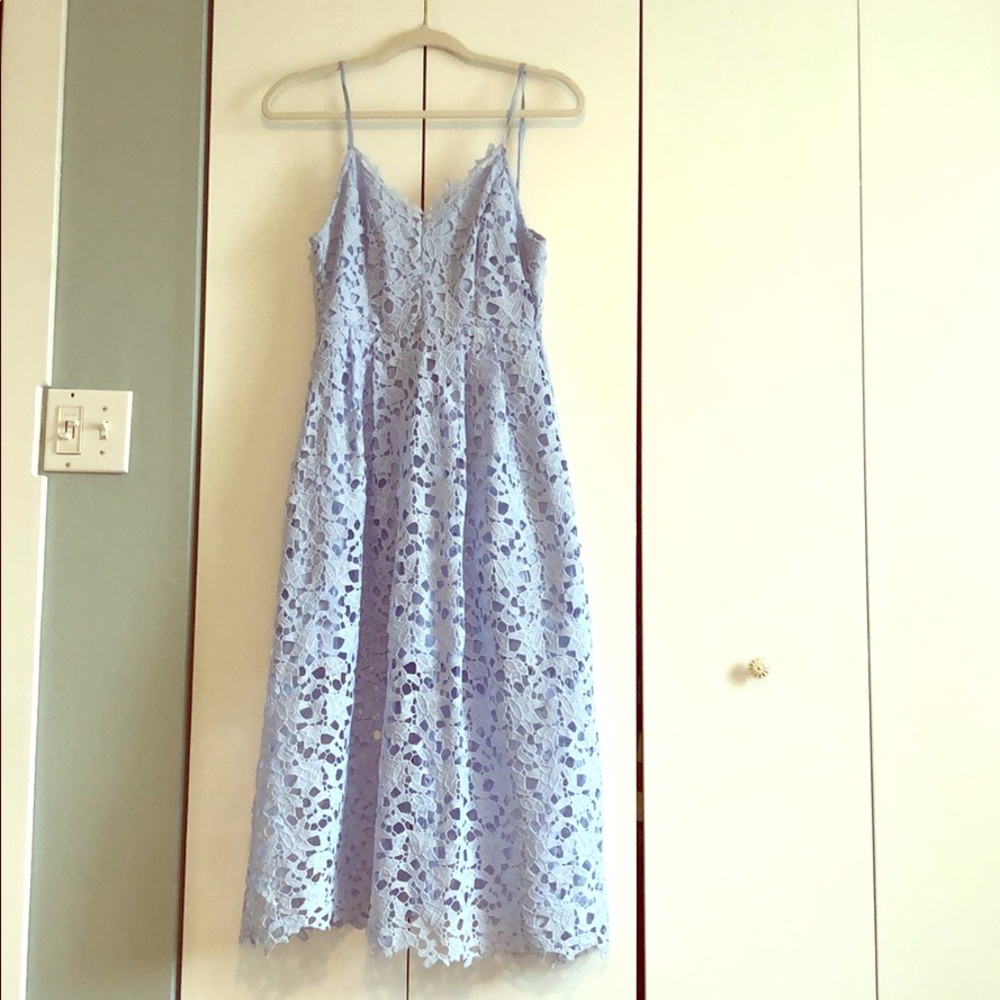 NWT ASTR The Label Periwinkle midi dress